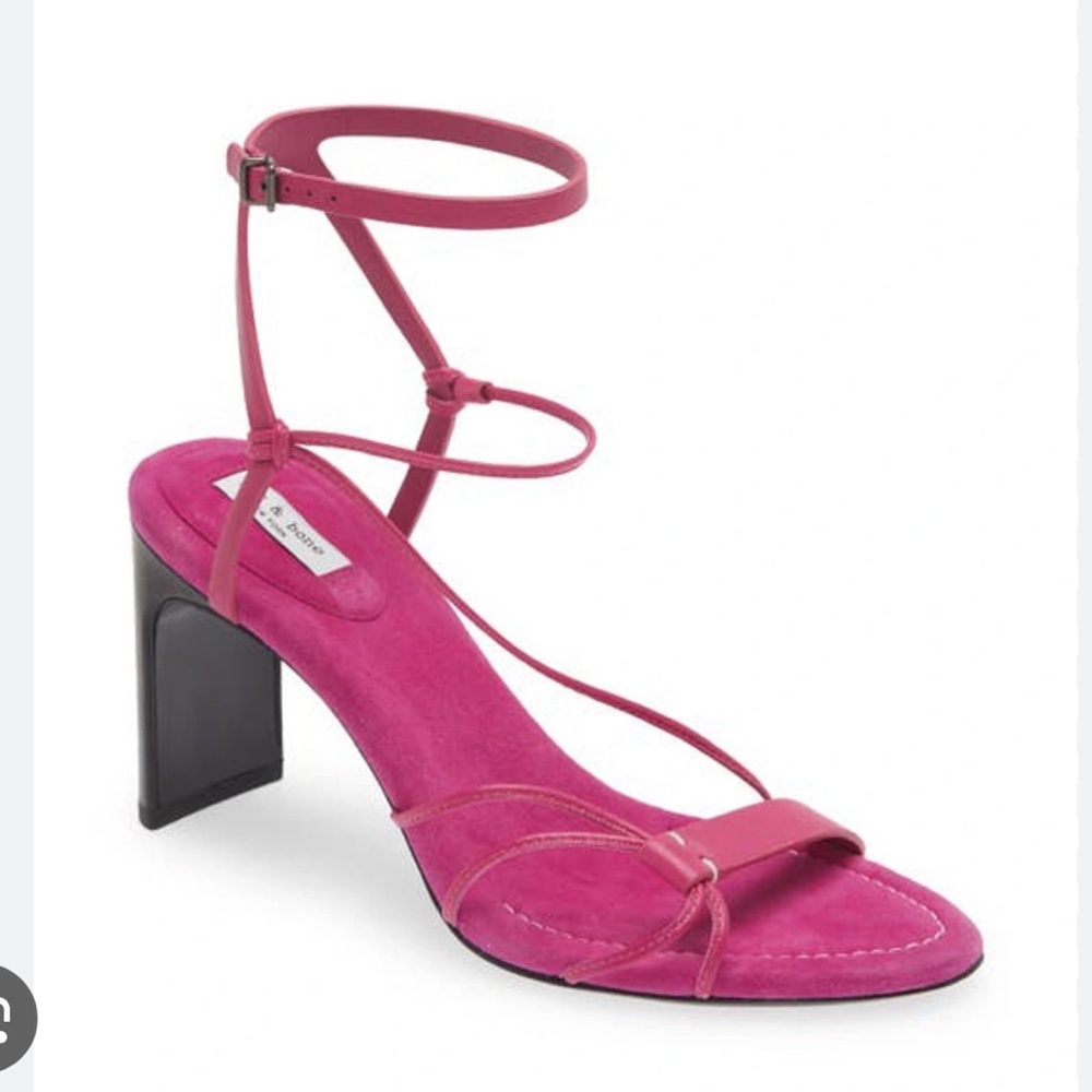 Brand New In Box rag & bone Vossen Heeled Sandal in Fuchsia